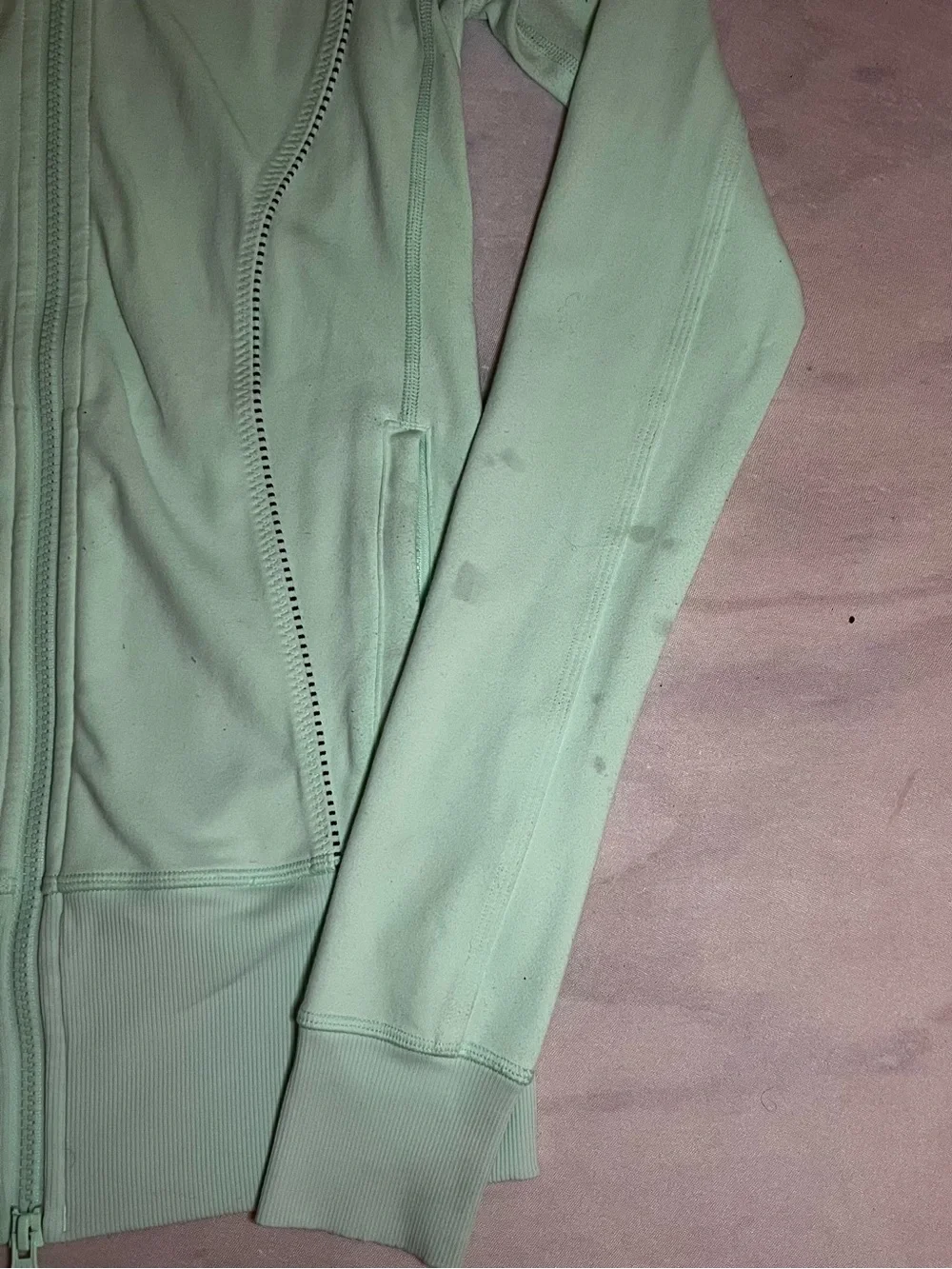 lululemon athletica Pale Mint Full-Zip Bomber Jacket